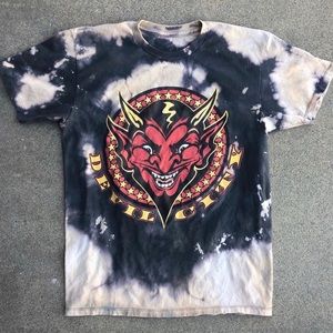 Custom Bleached Devil City Tee